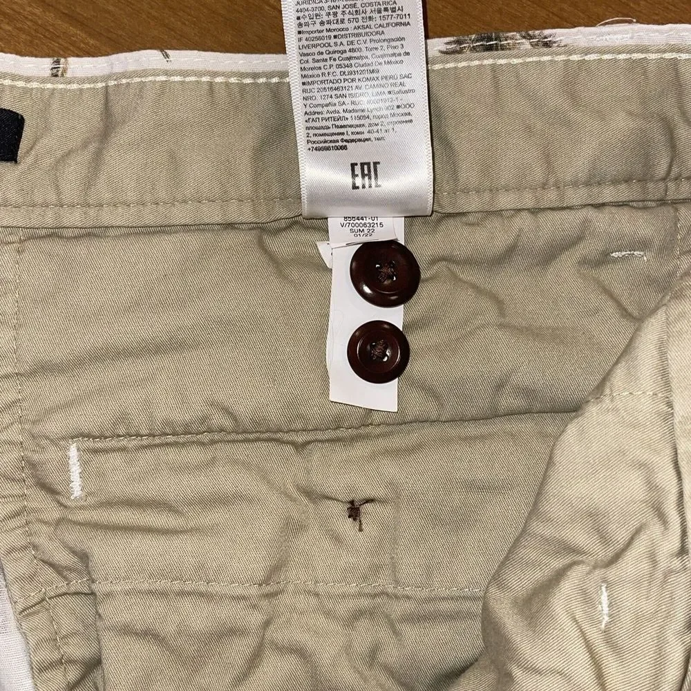 Banana‎ Republic Shorts Men 32 Linen Palm Tree Hawaiian Vacation Beach Cruise